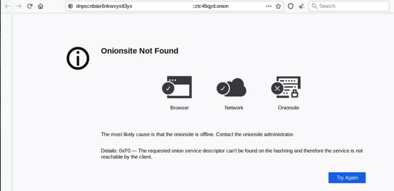 darknet sites down